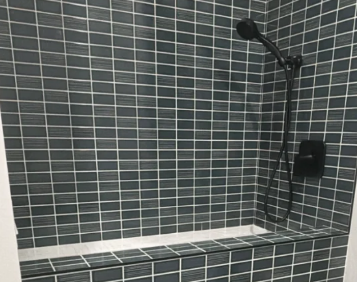 custom tiled dog spa in Rochester, MN