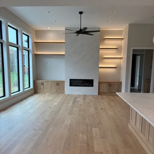 Residential hardwood install in Rochester 