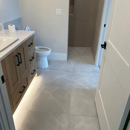 Residential bathroom tile installation in Rochester 